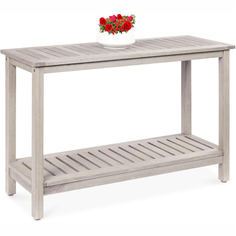 Eris Rectangular Outdoor Buffet & Console Table, Grey
