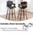 Hocking 360° Swivel Upholstered Counter Stool With Wood Frame-271096293-271096299