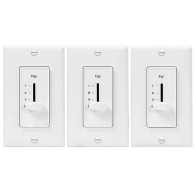 ENERLITES Ceiling Fan Control and LED Dimmer Light Switch, 2.5A