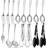 15-Piece Stainless Steel Serving Utensil Set - Versatile Catering Tools For Buffet, Parties, Weddings, And More-871165926