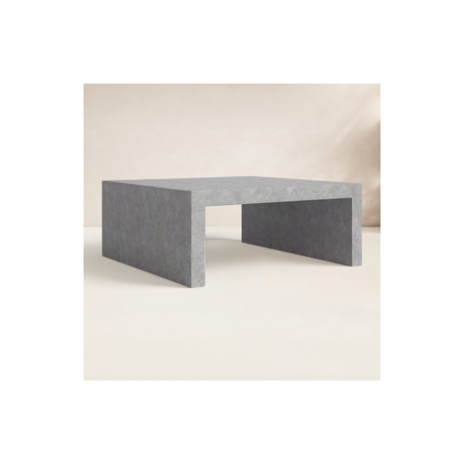 Lionel Stone Outdoor Coffee Table, 43" W x 43" L x 18" H