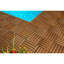 Carreau de terrasse en plastique brun clair 12 "x 12"