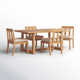 Melrose Rectangular 4 - Person 70.8" Teak Dining Set with Cushions