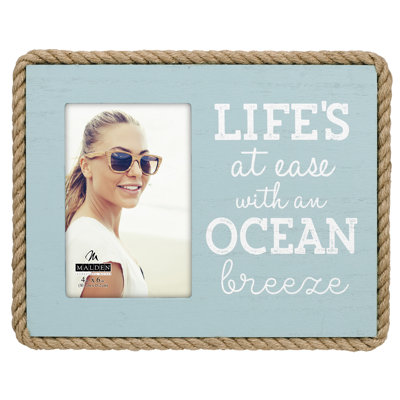 Eskridge Turquoise Wood Picture Frame