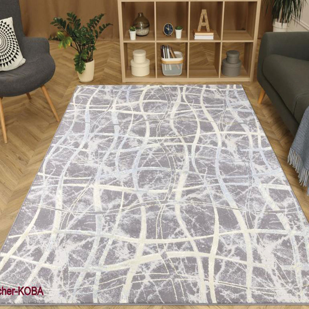 Azocar Luxury Grey/Ocher Rug