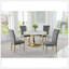 Ensemble de 2 chaises de salle à manger rembourrées Modern Velvet-1536294873-1536294874
