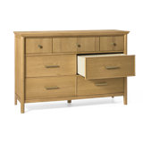 Reid Kids Solid Wood 7 - Drawer Double Dresser