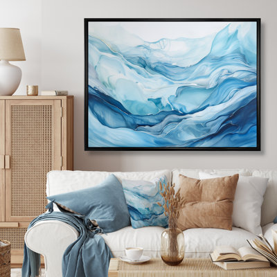 «White and Blue Glacier Charm», reproduction d'art sur toile