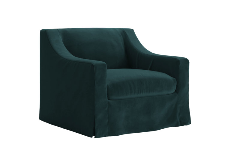 Evergreen Chair, Moss Recycled Velvet