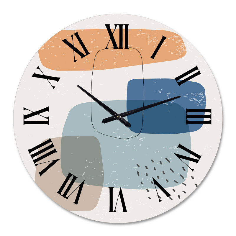 Minimal élémentaire organique et géométrique compostions XXxxxxx - horloge murale moderne, Médium