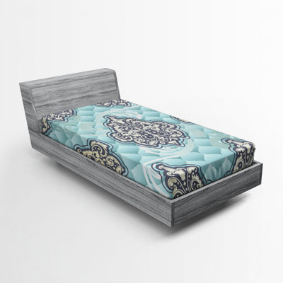 Microfiber Damask Fitted Sheet