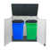 Winado 50.2'' W 260 Gallons Water Resistant Polyethylene Plastic Lockable Cabinet Deck Box