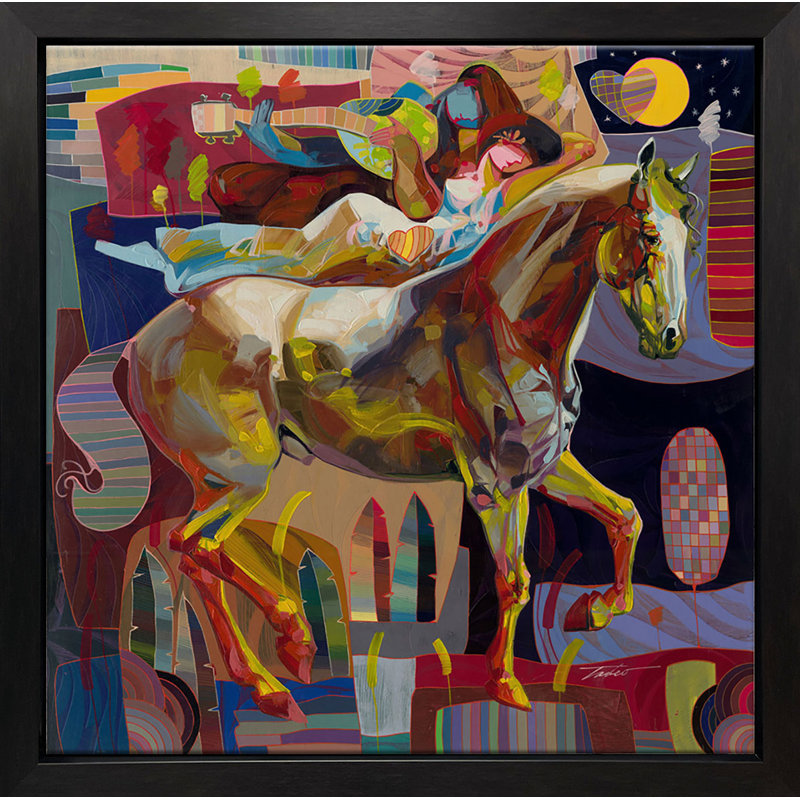 Cara de Azul by Tadeo Zavaleta - Single Picture Frame Painting on Canvas