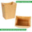 Poubelle ouverte en bois massif 2,85 gallons