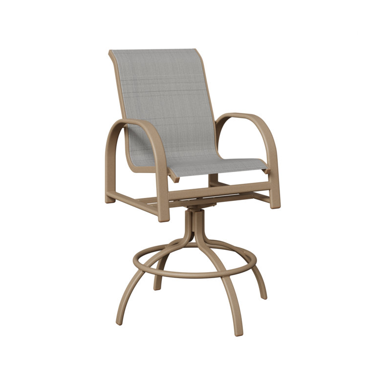 Chaise berçante pivotante Berlin Gardens Murphy Slings, Charm platine, Chêne veiné de bois