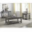 Table basse et canapé gris 1 pièce avec 2 tiroirs