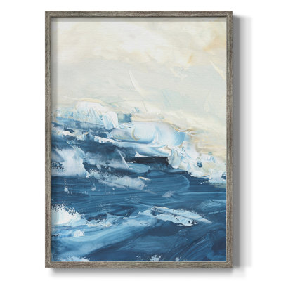 Wave after Wave I Framed Print - Solid Wood