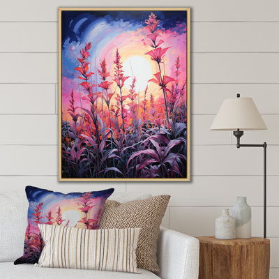 " Neon Pink Herbs By The Moon II "