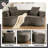 Boneless 80" Curved Loveseat For Small Spaces, Curved Couches For Living Room, Compression Sofa In A Box With 3 Pillows, Small Couch For Bedroom With Wide Armrest & Memory Foam, No Assembly Required-980524473