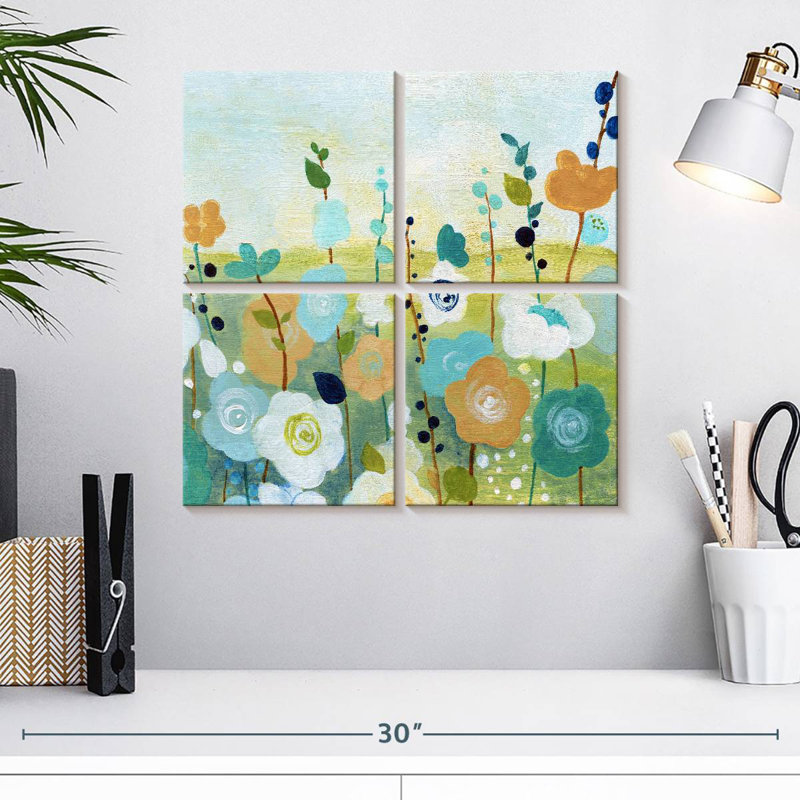 Champ de fleurs Matisse I, H 18 po x l 18 po