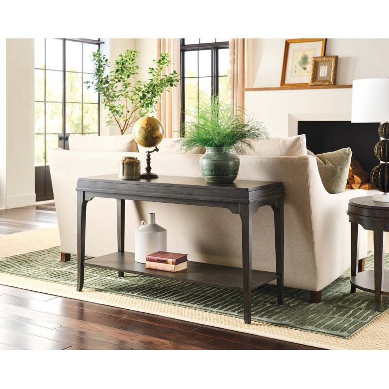 RECTANGULAR SOFA TABLE-CHARCOAL, Black