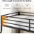 Metal Bunk Bed with Reversible Ladder-1433841535