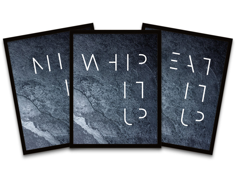 Slate Kitchen Mix Whip Eat It Up - 3 Piece Print Set