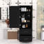 Grande armoire de salle de bain avec deux tiroirs et tablettes réglables-1540778442