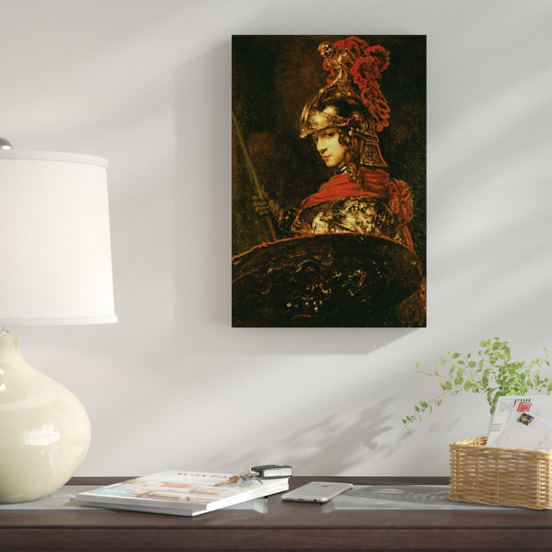 « pallas athena blinded figure, 1664-65 » par rembrandt van rijn, reproduction sur toile, H 26 po x l 18 po x P 1,5 po