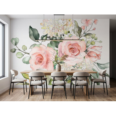 Bunsley Wall Mural, 125"W x 125"H, Pre-Pasted Paper