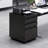 [Installation Required] 3-Drawer Mobile Filing Cabinet With Lock, Office Storage Filing Cabinet Of Legal/Letter Size, Metal Filing Cabinet To Be Installation Required (Black)