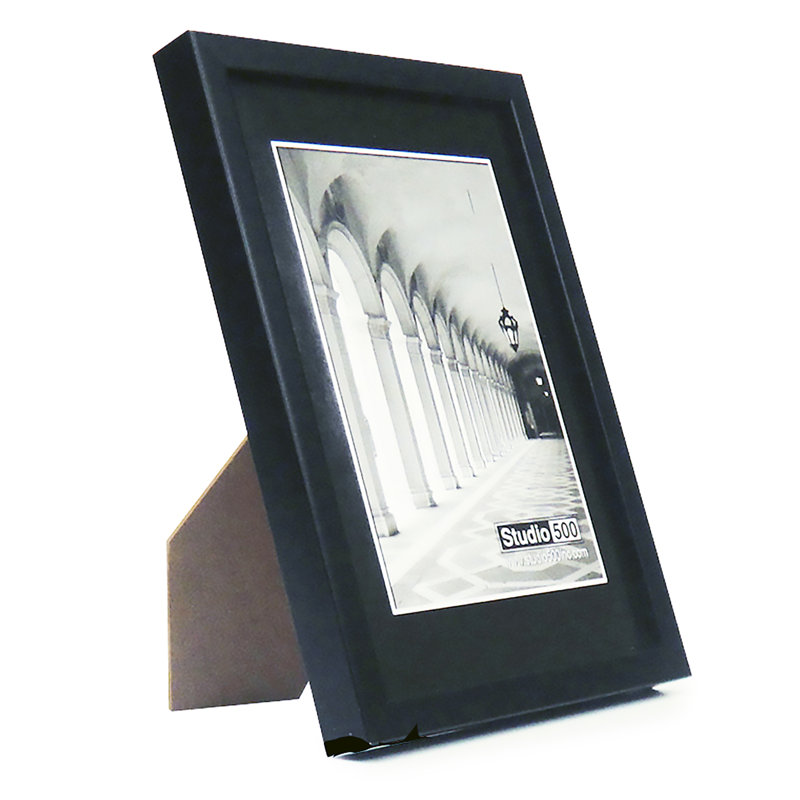 Cadre photo Glam Sleek Collection Glam Sleek, Noir mat, 8" W x 10" H