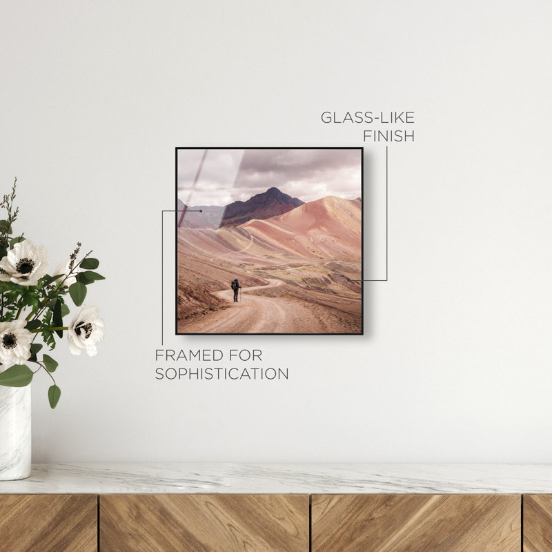 On My Way Print by Oliver Gal, 31" H x 31" W, Black Floater Frame