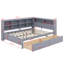 Lit de jour en bois Candrice avec 2 tiroirs, tablette de rangement et ports de chargement USB-2053066154-2053066155