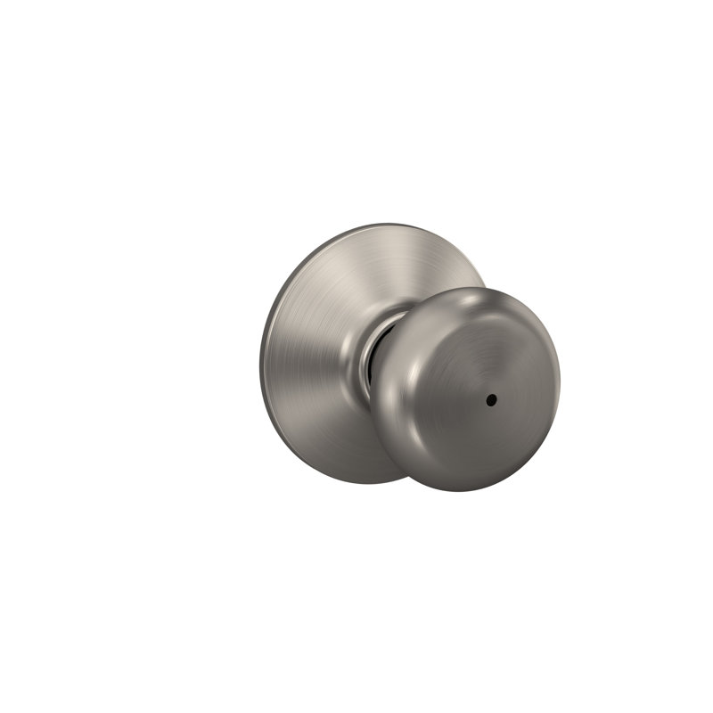 Plymouth Bed and Bath Knob, Satin Nickel