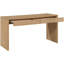 Console / bureau en bois massif et placage de chêne Fawcett-125376912
