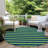Sneller Flatweave Washable Striped Indoor / Outdoor Rug-1817680171