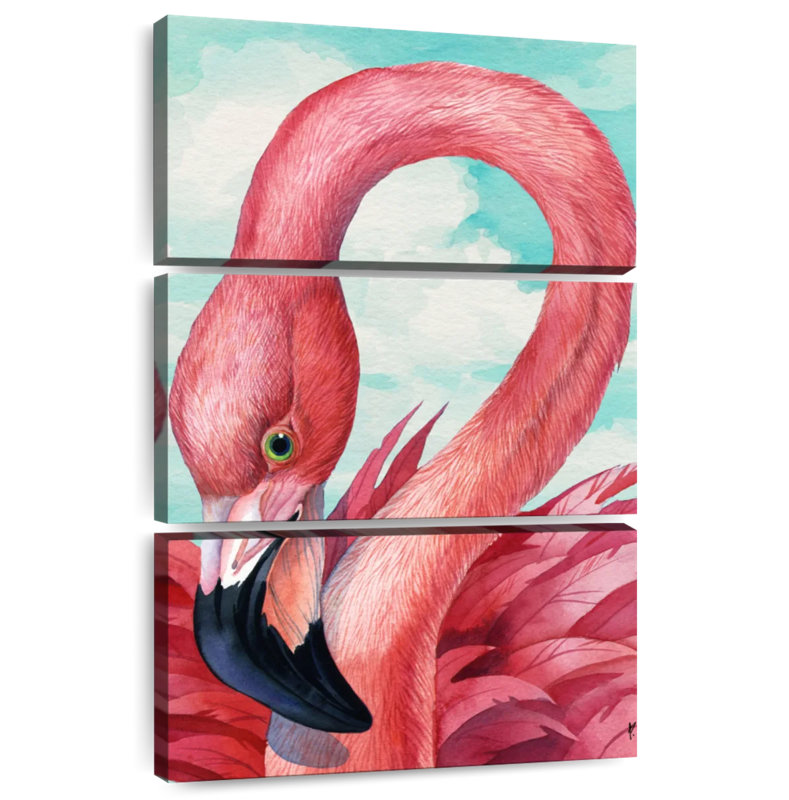 Brampt Fab Flamingo, 50" H x 32" W