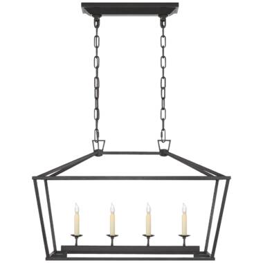 E.F. Chapman Darlana Large Chandelier in Aged Iron by Visual Comfort  Signature at Destination Lighting