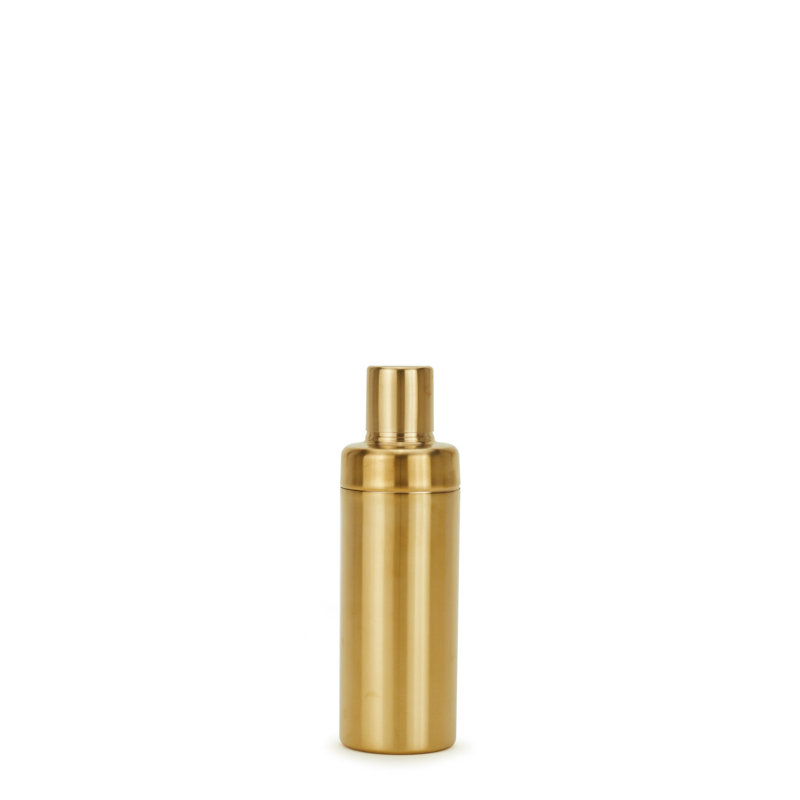 Brass Finish Modern Cocktail Shaker