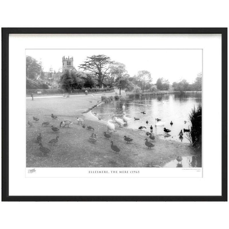Ellesmere, The Mere C1965 by Francis Frith - Single Picture Frame Print, 45cm H x 60cm W x 2.3cm D