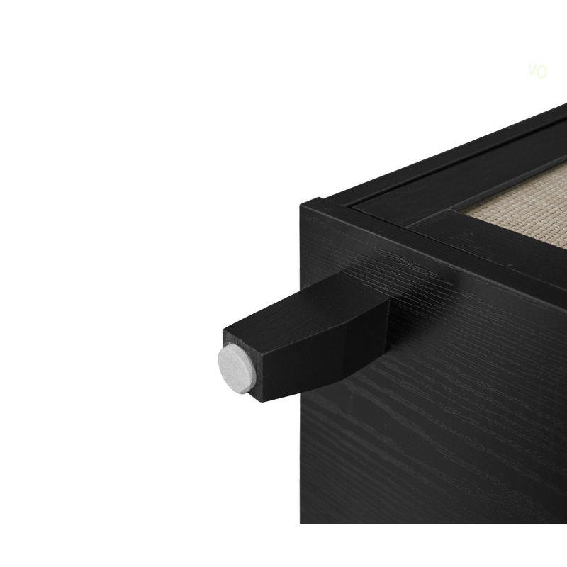 Armoire 4 portes avec 4 tablettes avec 4 tablettes intérieures réglables, armoire de rangement, Black