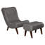 Chaise longue avec repose-pieds Lavli-75120762