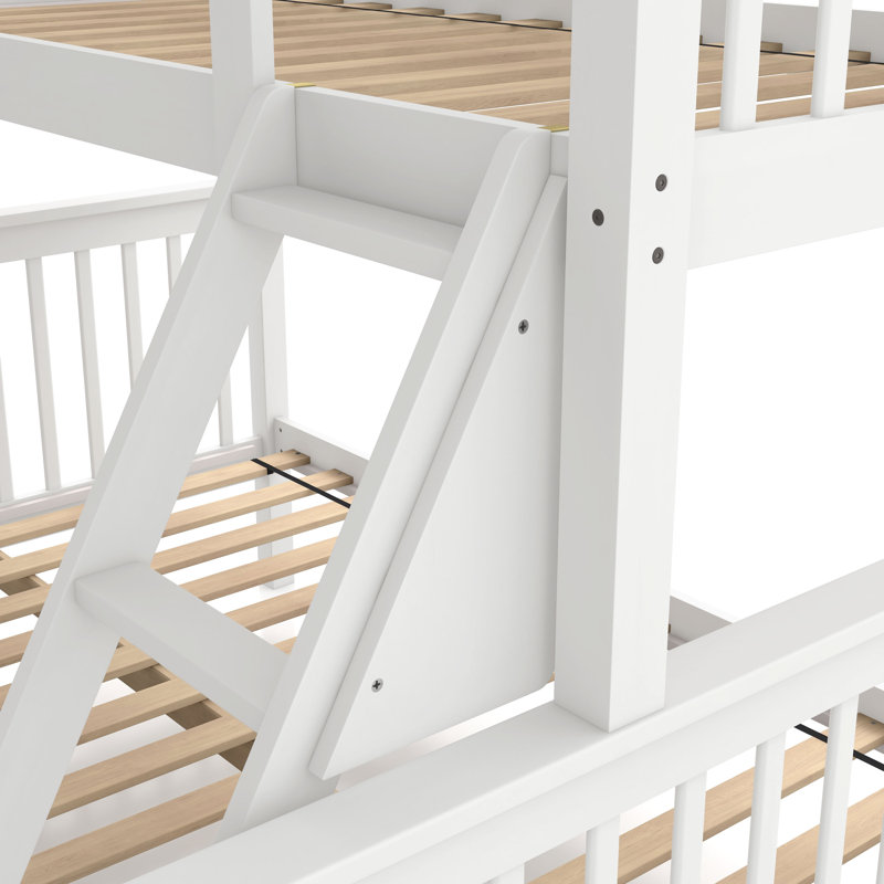 Kearie Twin over Full Standard Bunk Bed, White