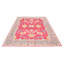 Tapis unique en laine noué à la main de style nouvel âge rectangulaire rose 9 pi x 12 pi 1 po Nantucket