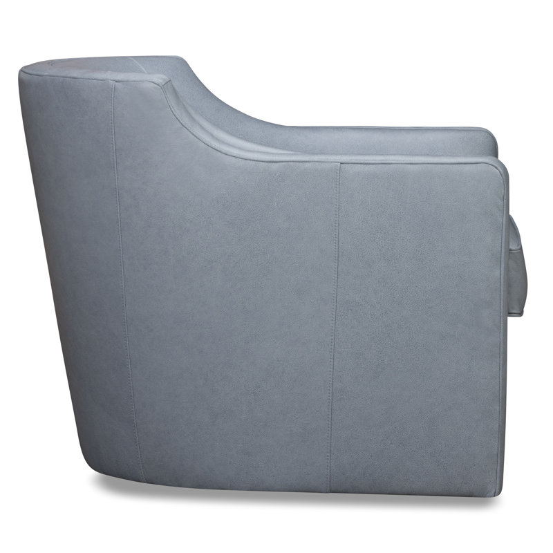 Marietta Upholstered Swivel Armchair, Rangers Adriatic Blue