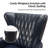 Ameliah Genuine Leather Wingback Chair-211250891