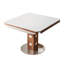 Ensemble 5 pièces de table de salle à manger extensible en pierre frittée 47,2 po avec 4 chaises rembourrées