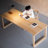Burlywood Rectangular Solid Wood Dining Table-108845282