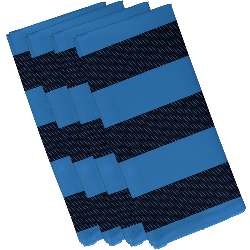 Ensemble de serviettes 4 pièces Goddard, L 18 po x L 18 po, Azure